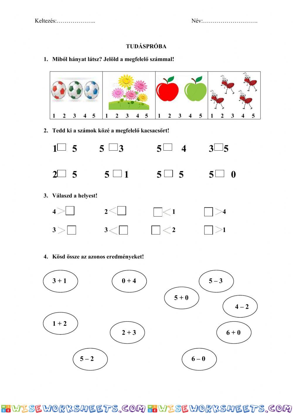 Matematika 10-es számkör