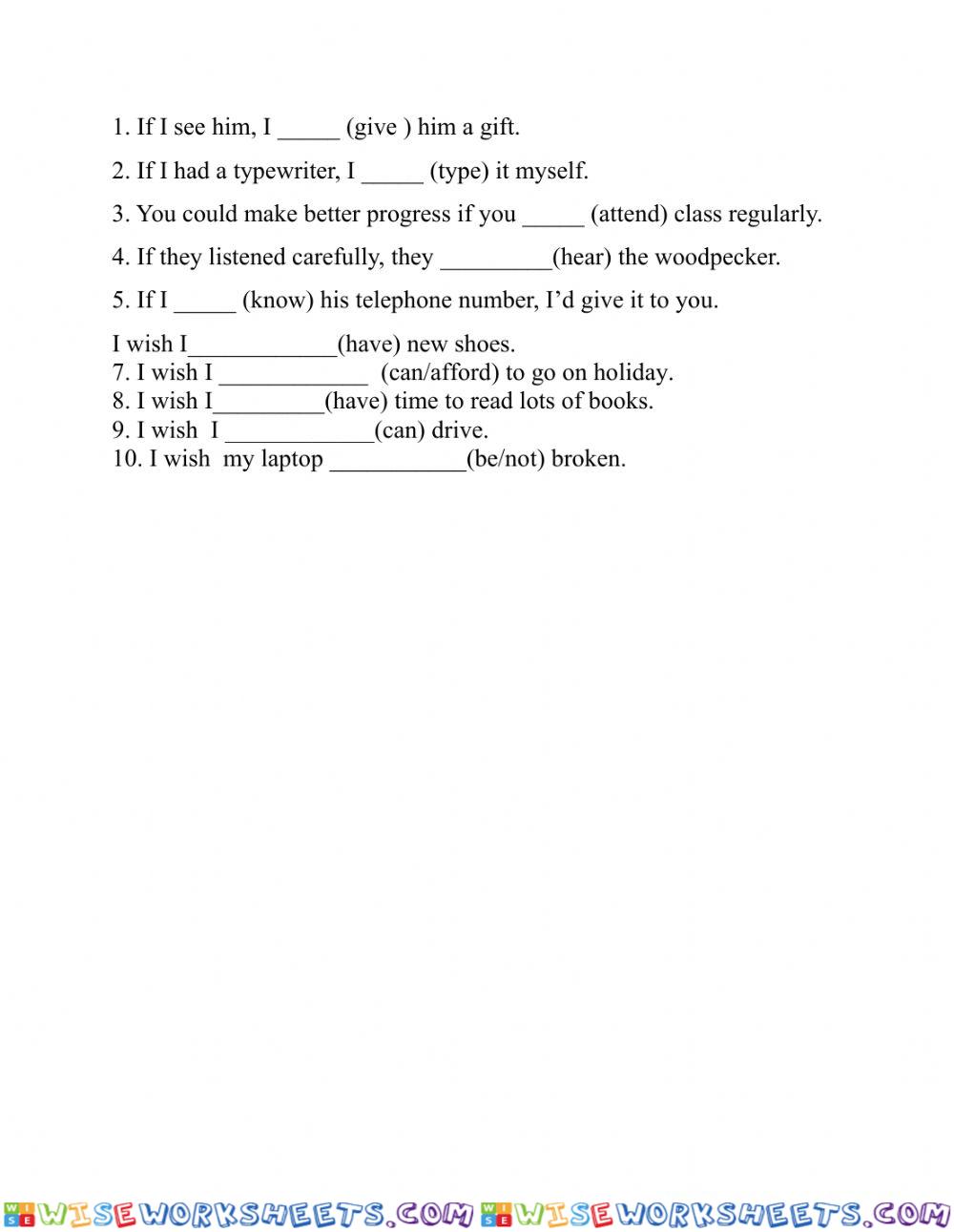 worksheet