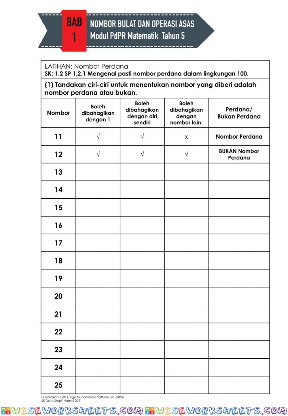 Nombor Perdana