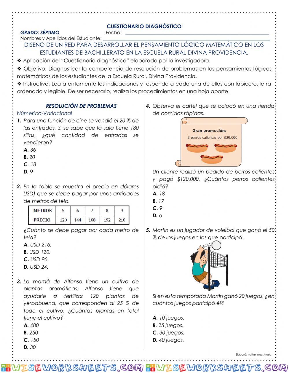 Diagnostico Séptimo