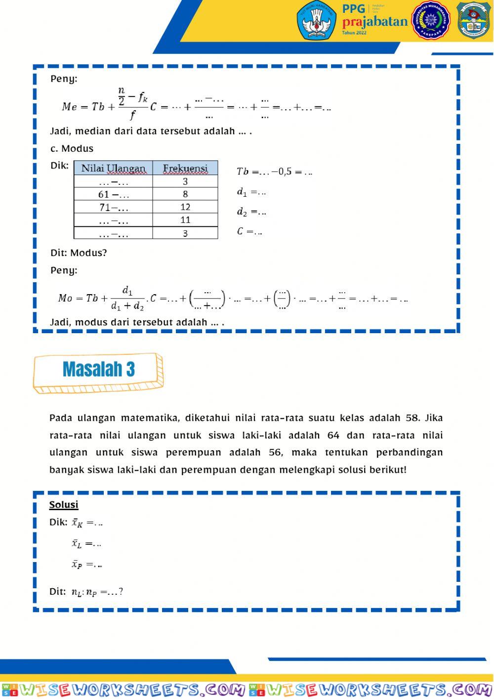 worksheet