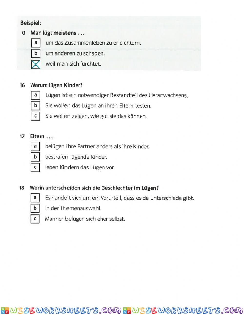 worksheet