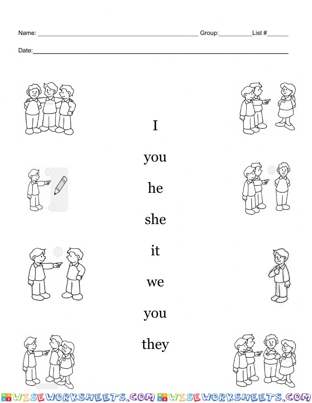 Personal pronouns