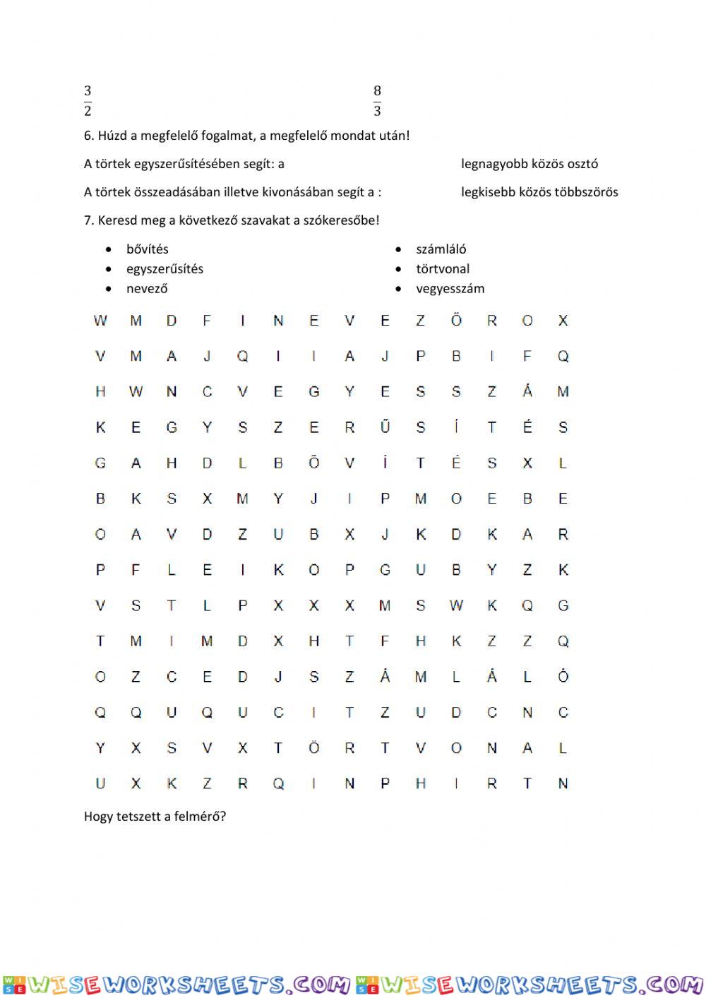 worksheet