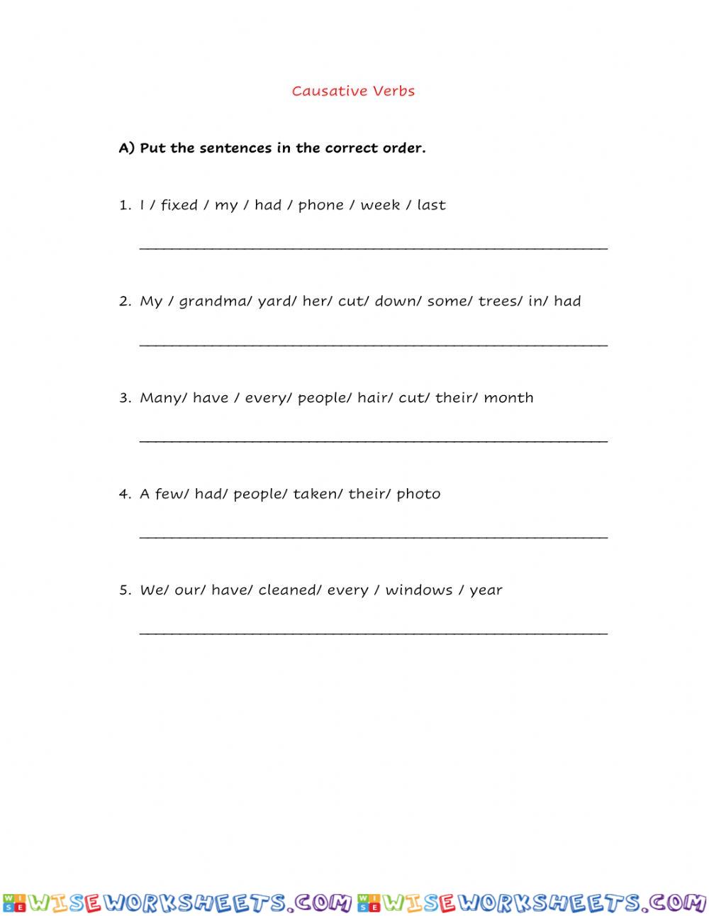 Causative Verbs