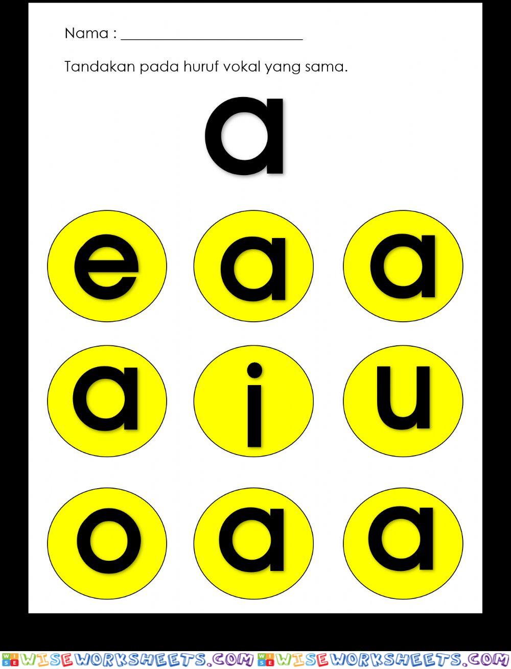 Huruf vokal a