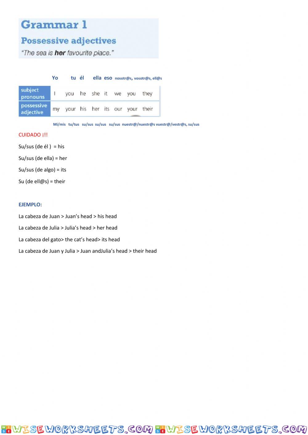 worksheet