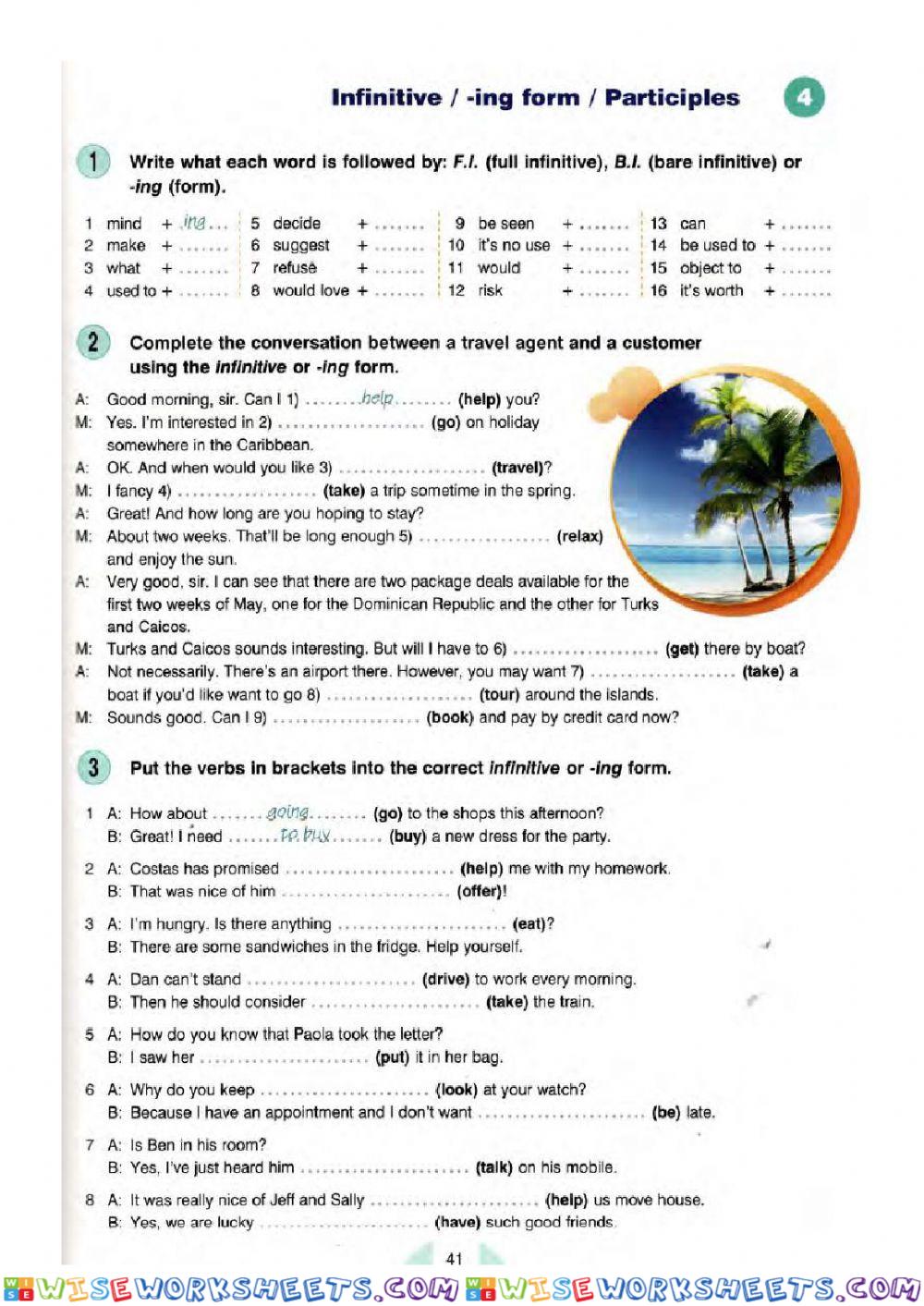 Infinitive or Gerund