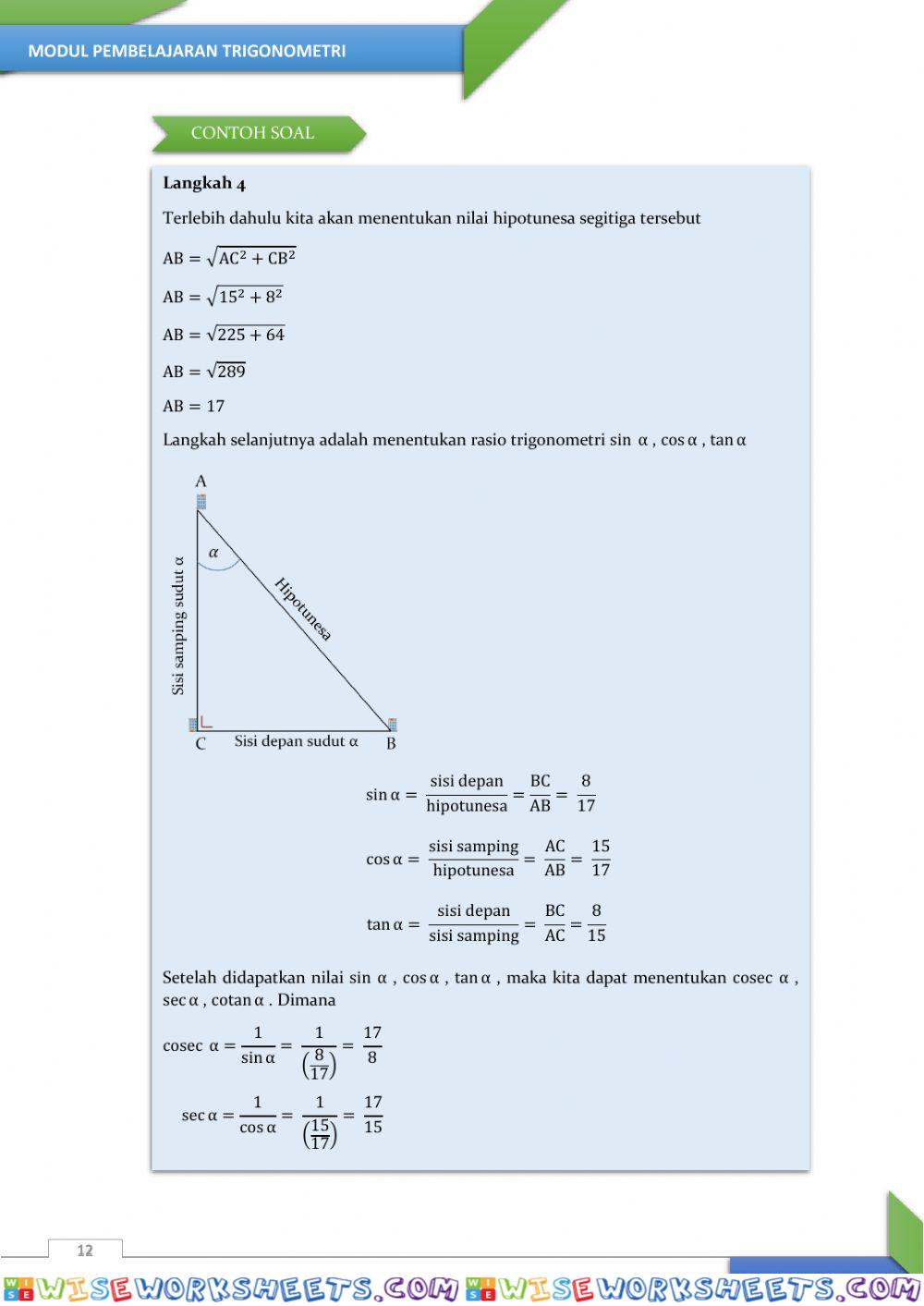 worksheet