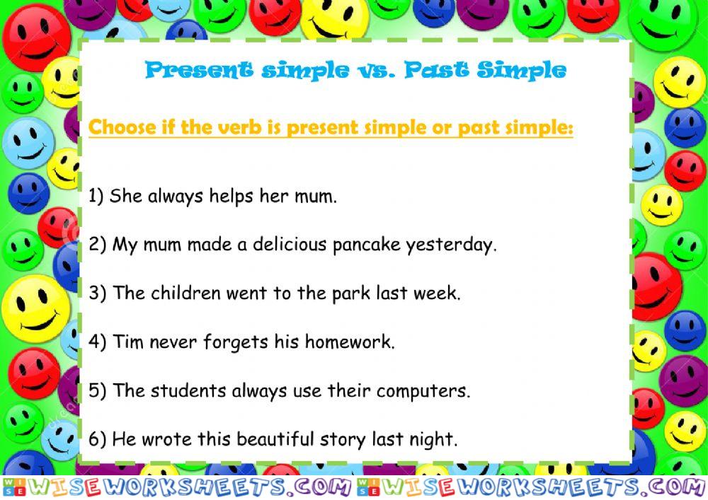 Present simple vs. past simple