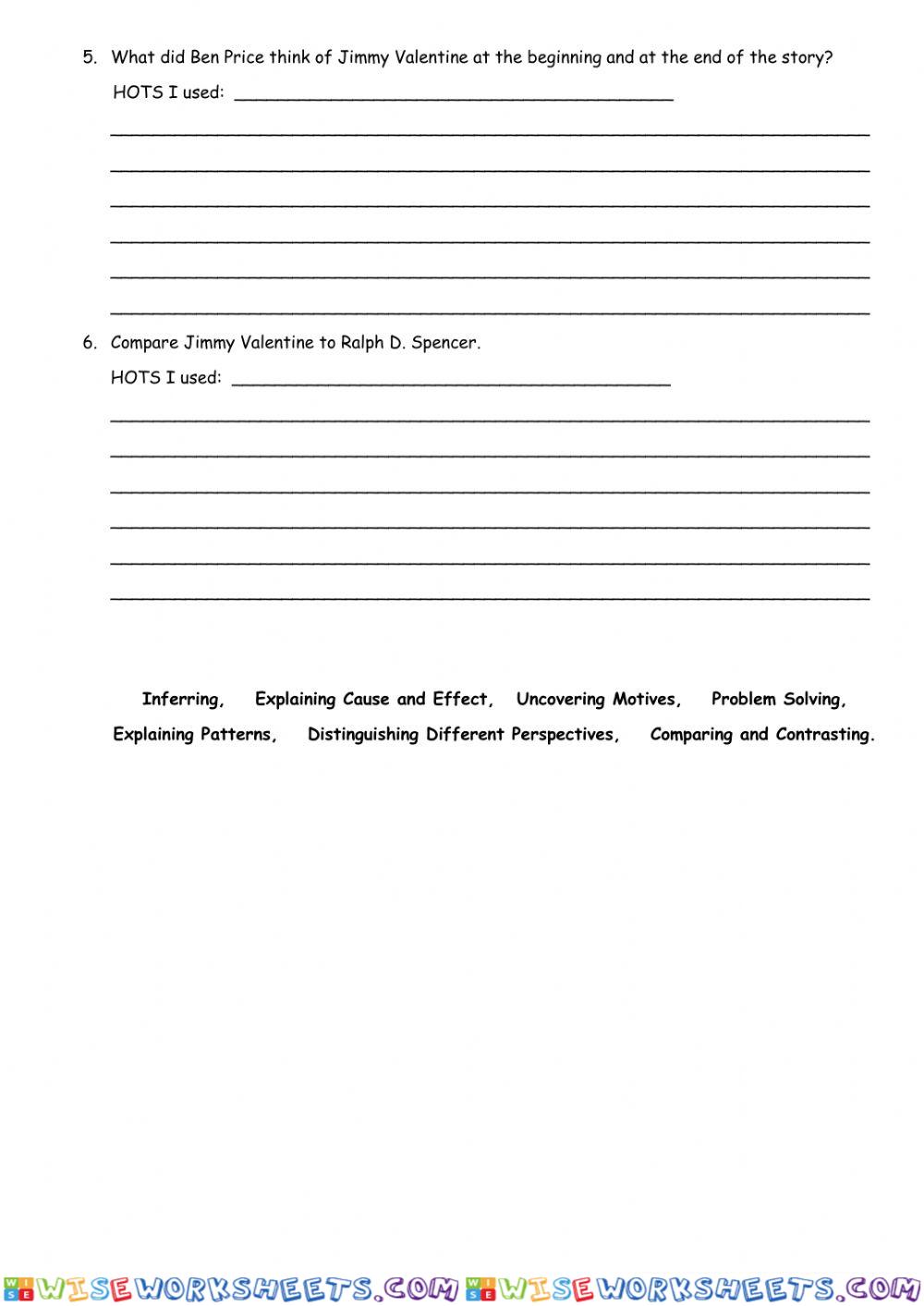 worksheet