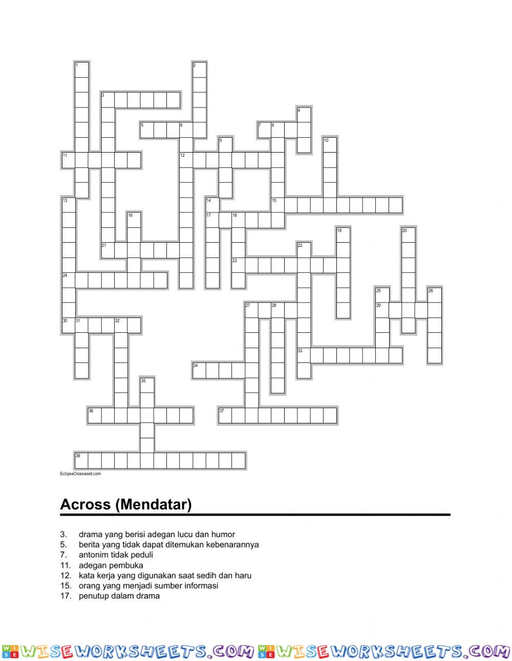 Puzzle bahasa Indonesia