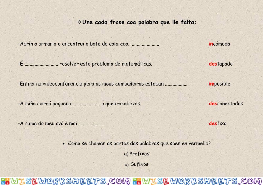 Prefixos des- e in-