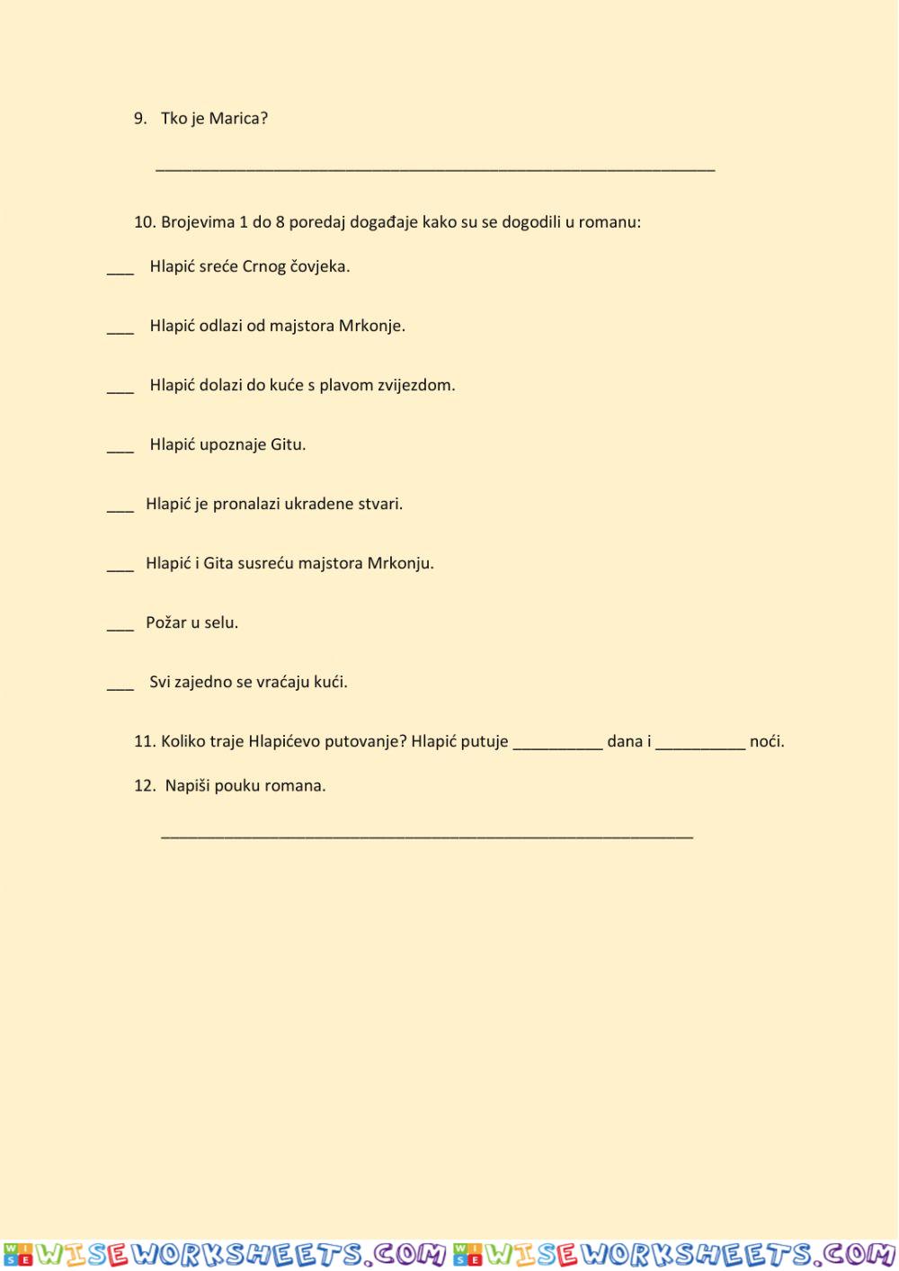 worksheet