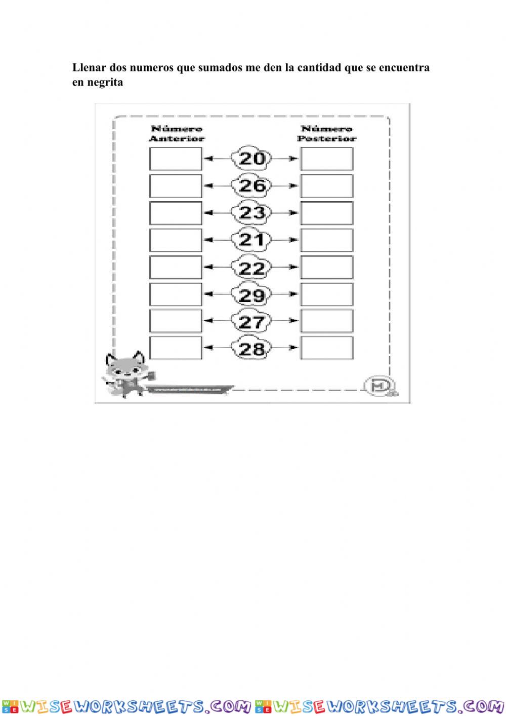 worksheet