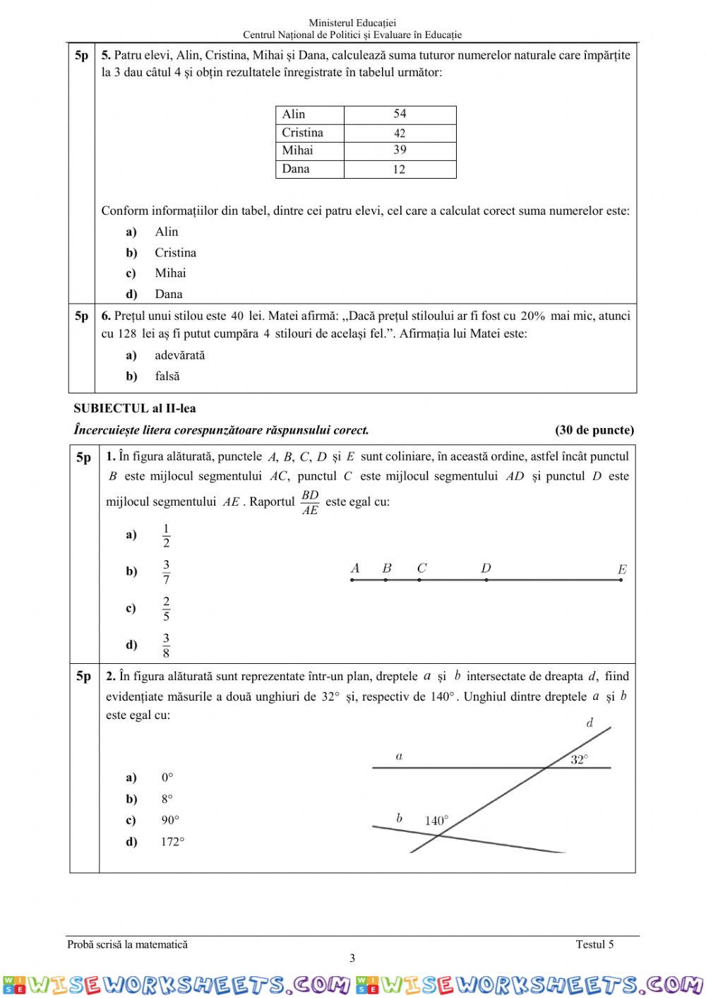 worksheet