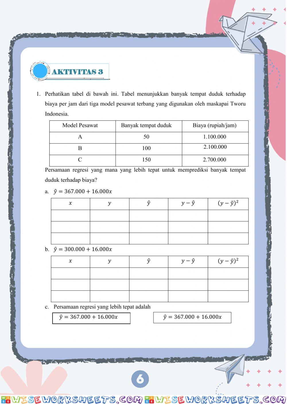 worksheet