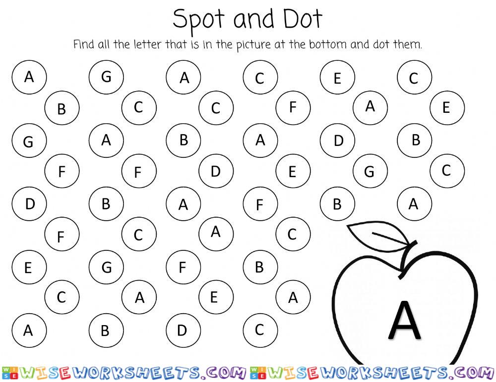 Spot and Dot the A's