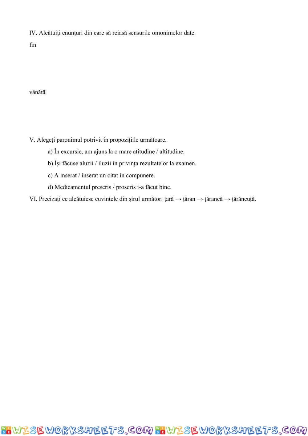 worksheet