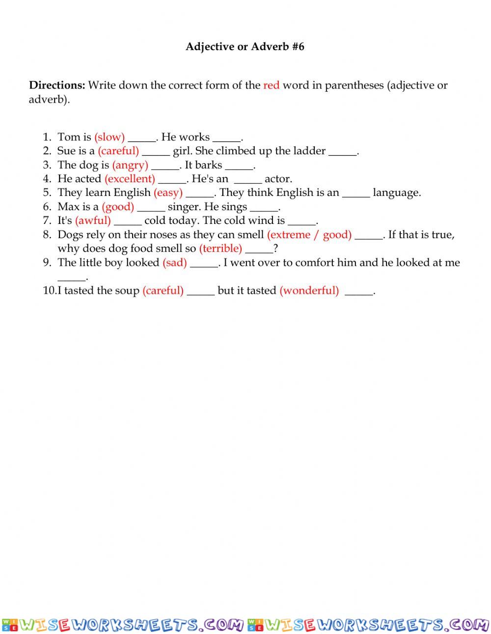 worksheet