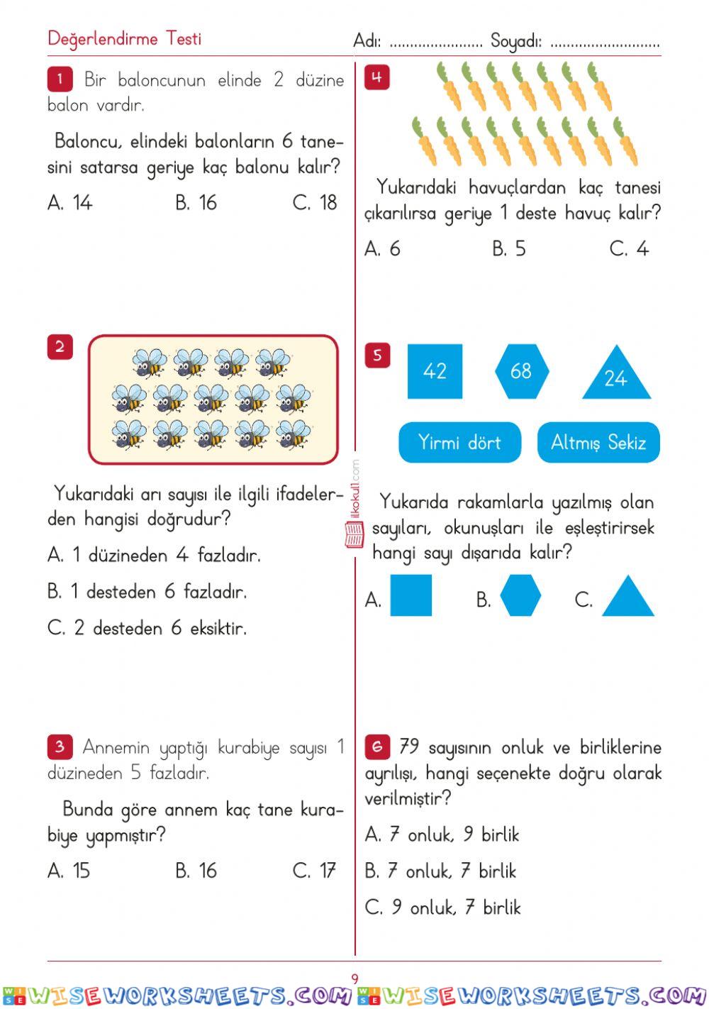 worksheet