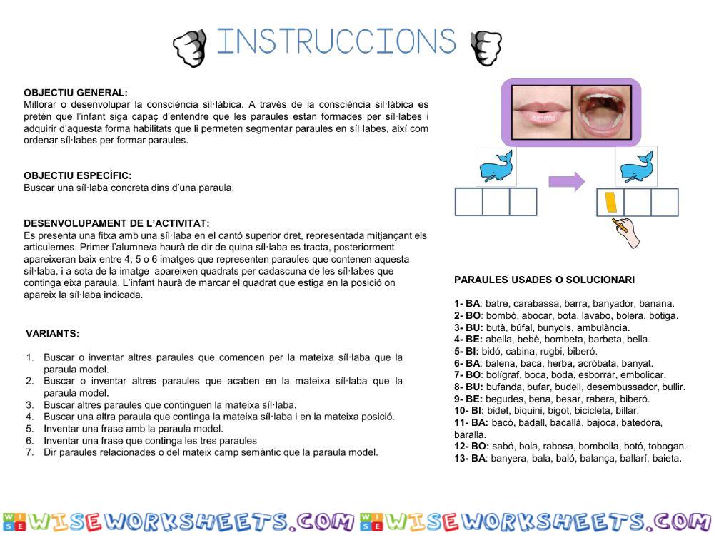 worksheet