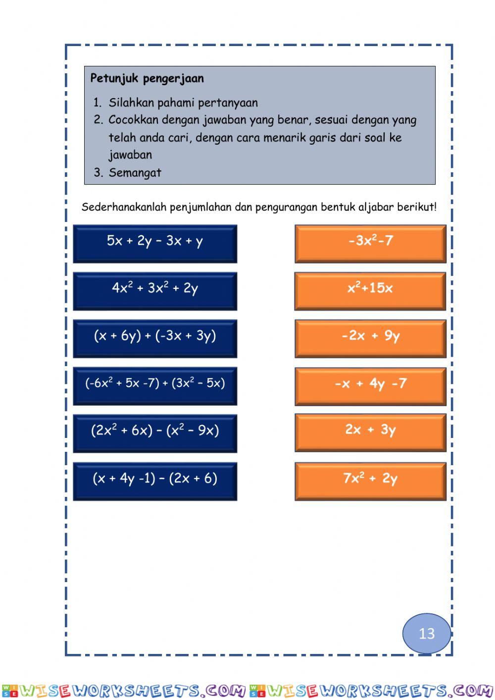 worksheet