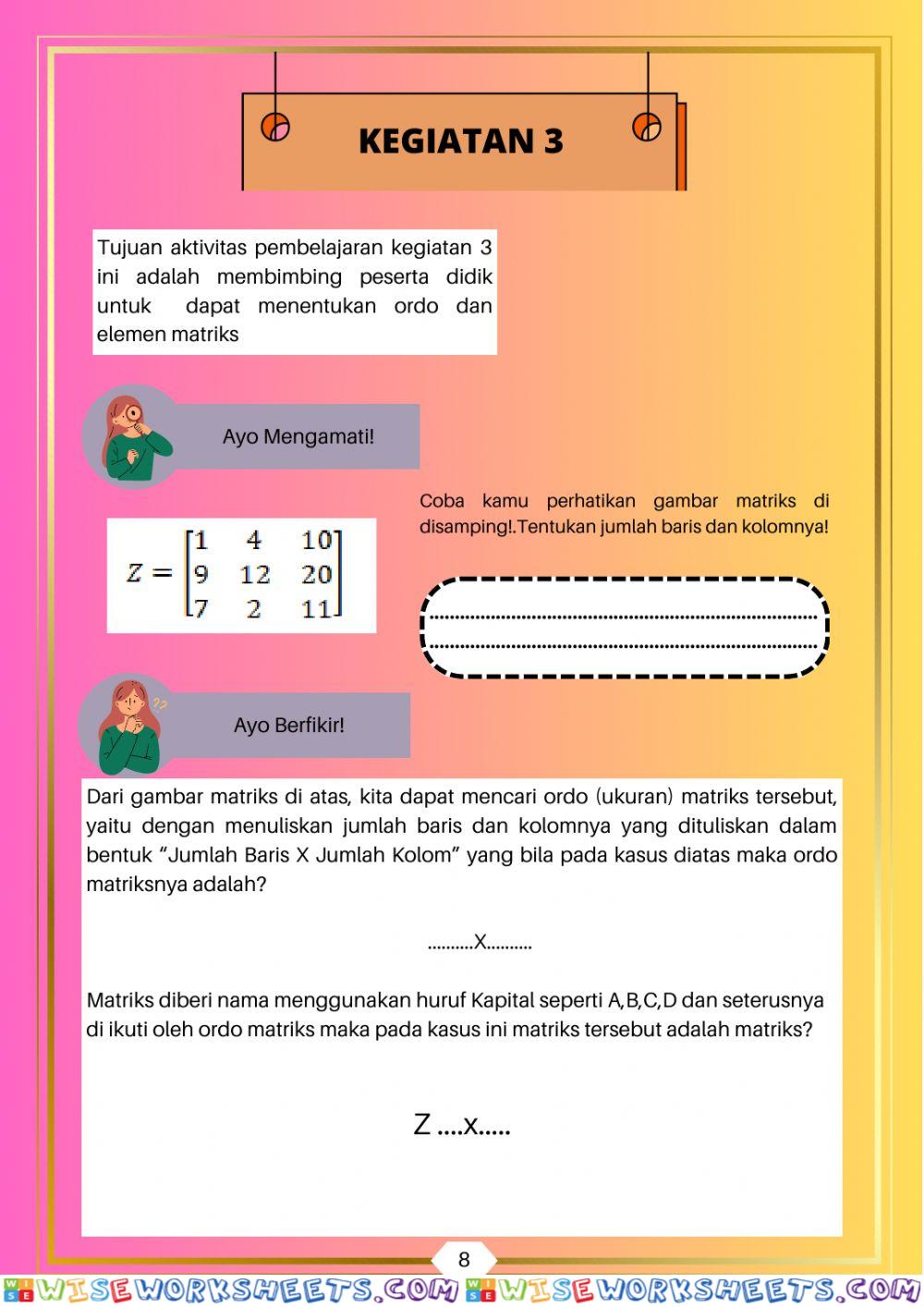 LKS Matriks (Part 2)