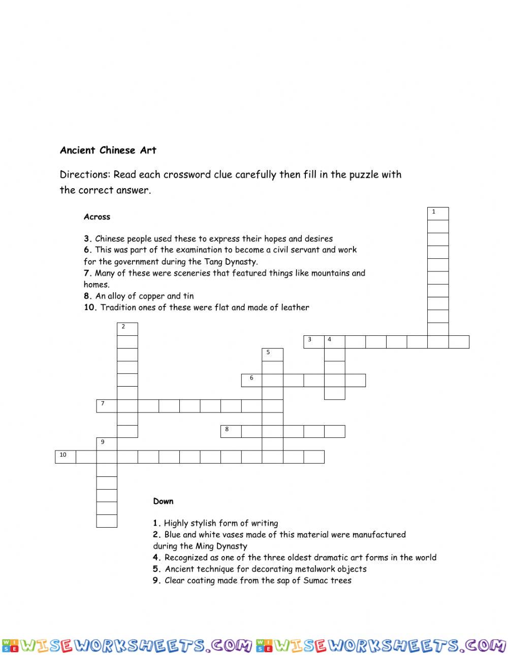 worksheet