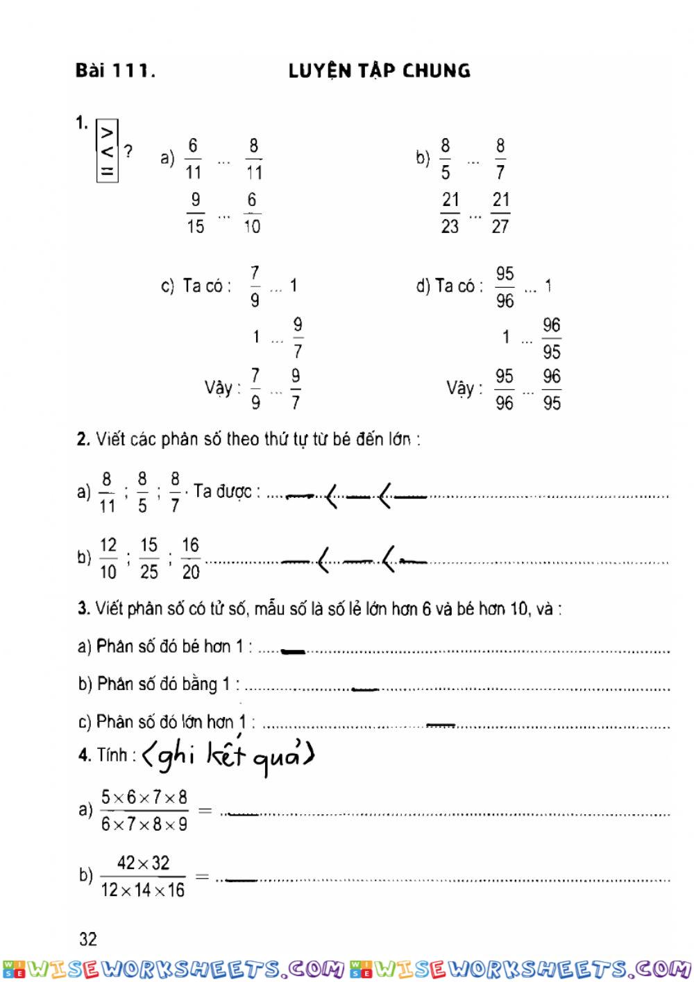 Toán in 4 bài 111