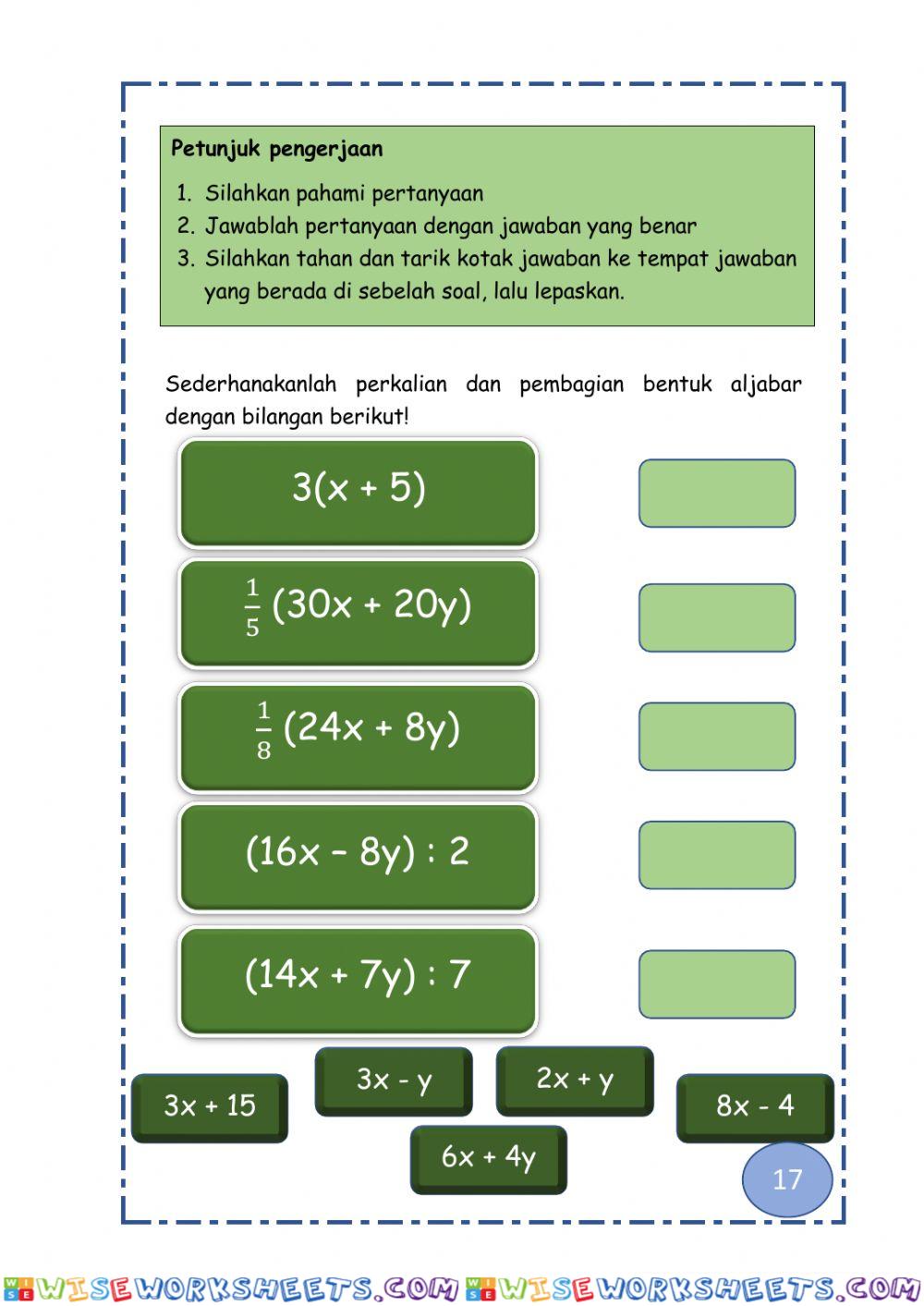 worksheet