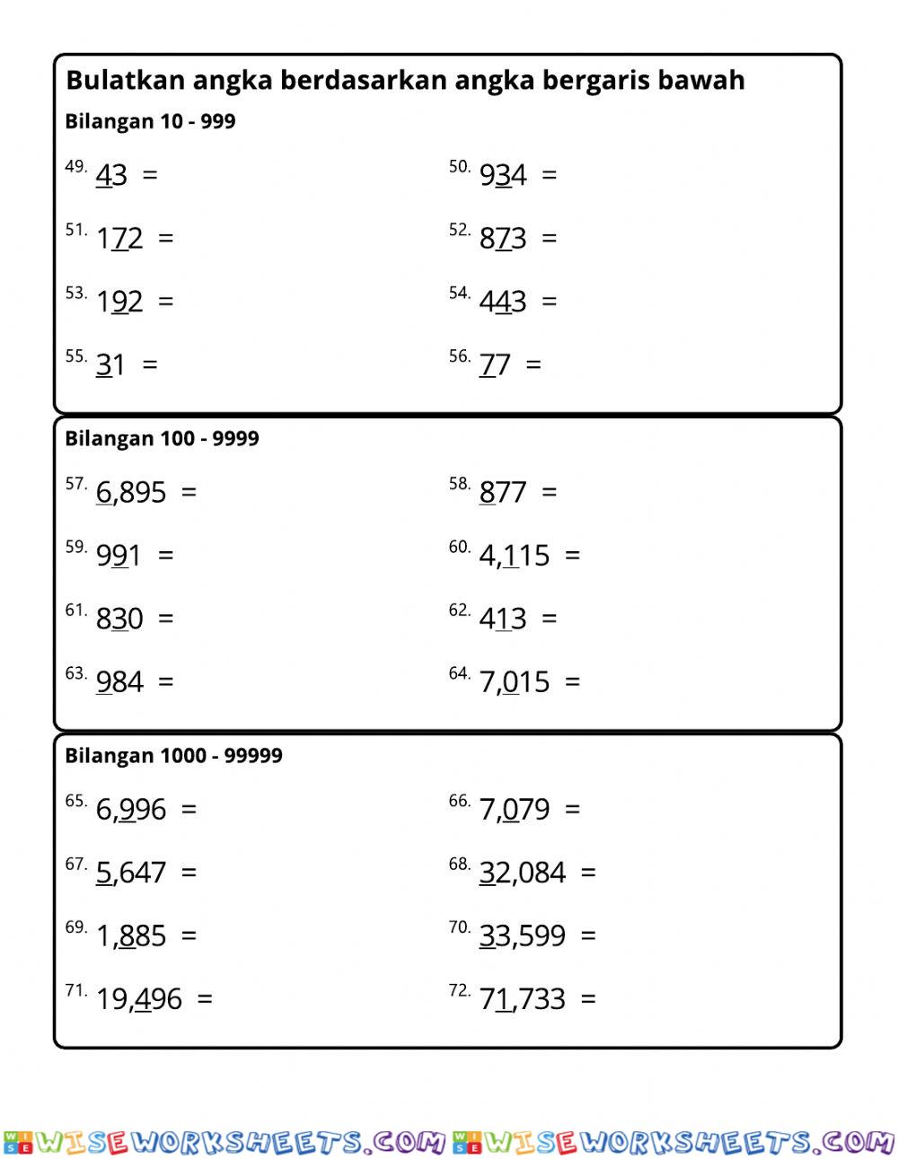 worksheet