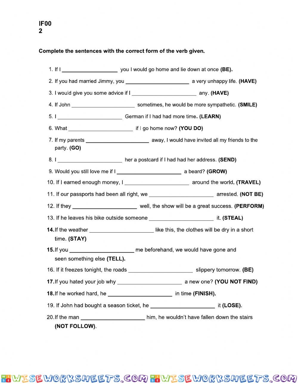 worksheet