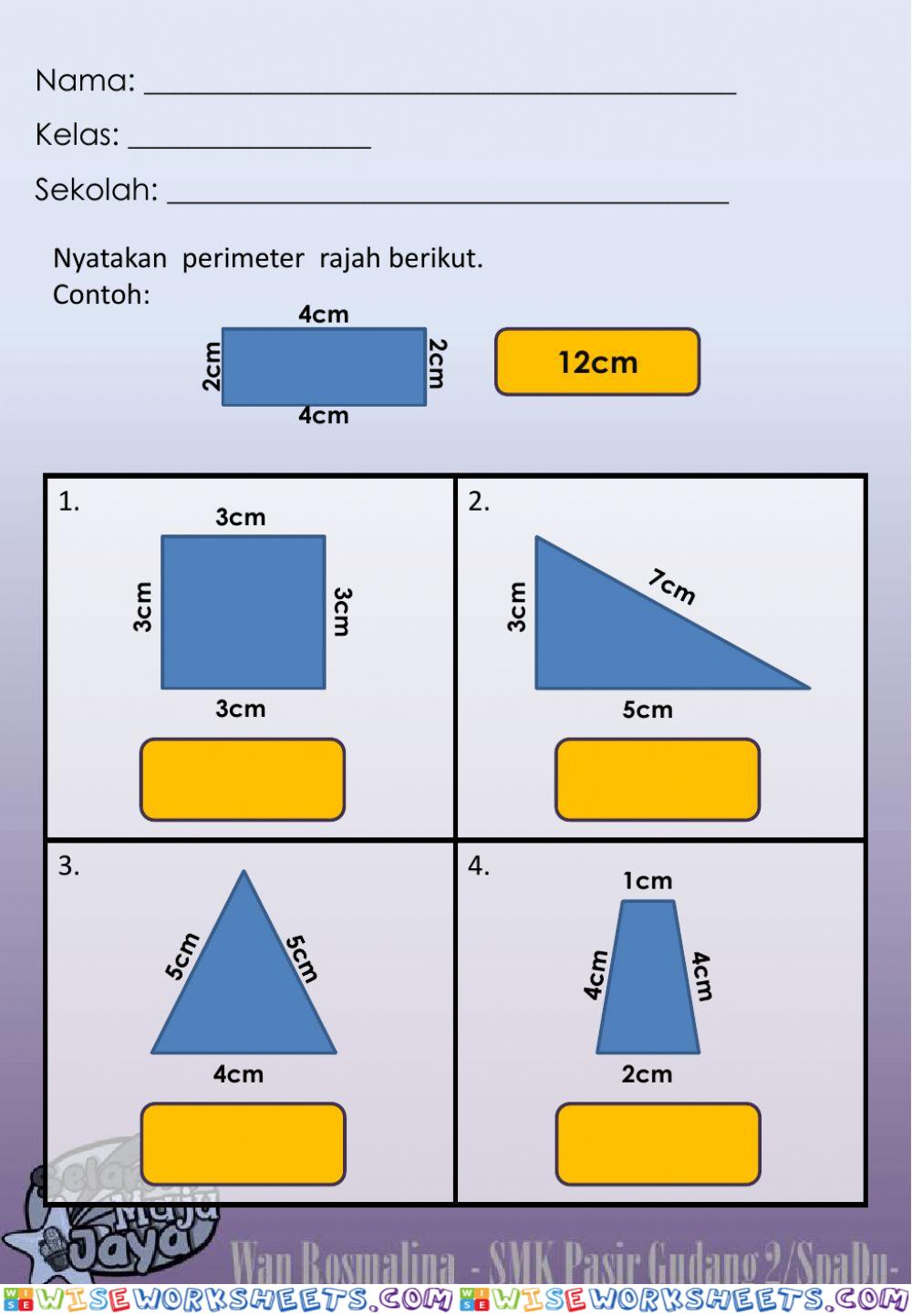 Perimeter dan luas