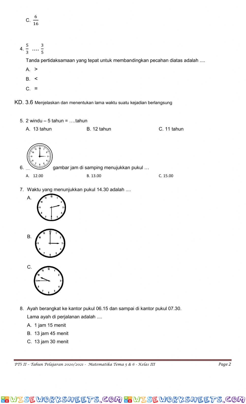 worksheet