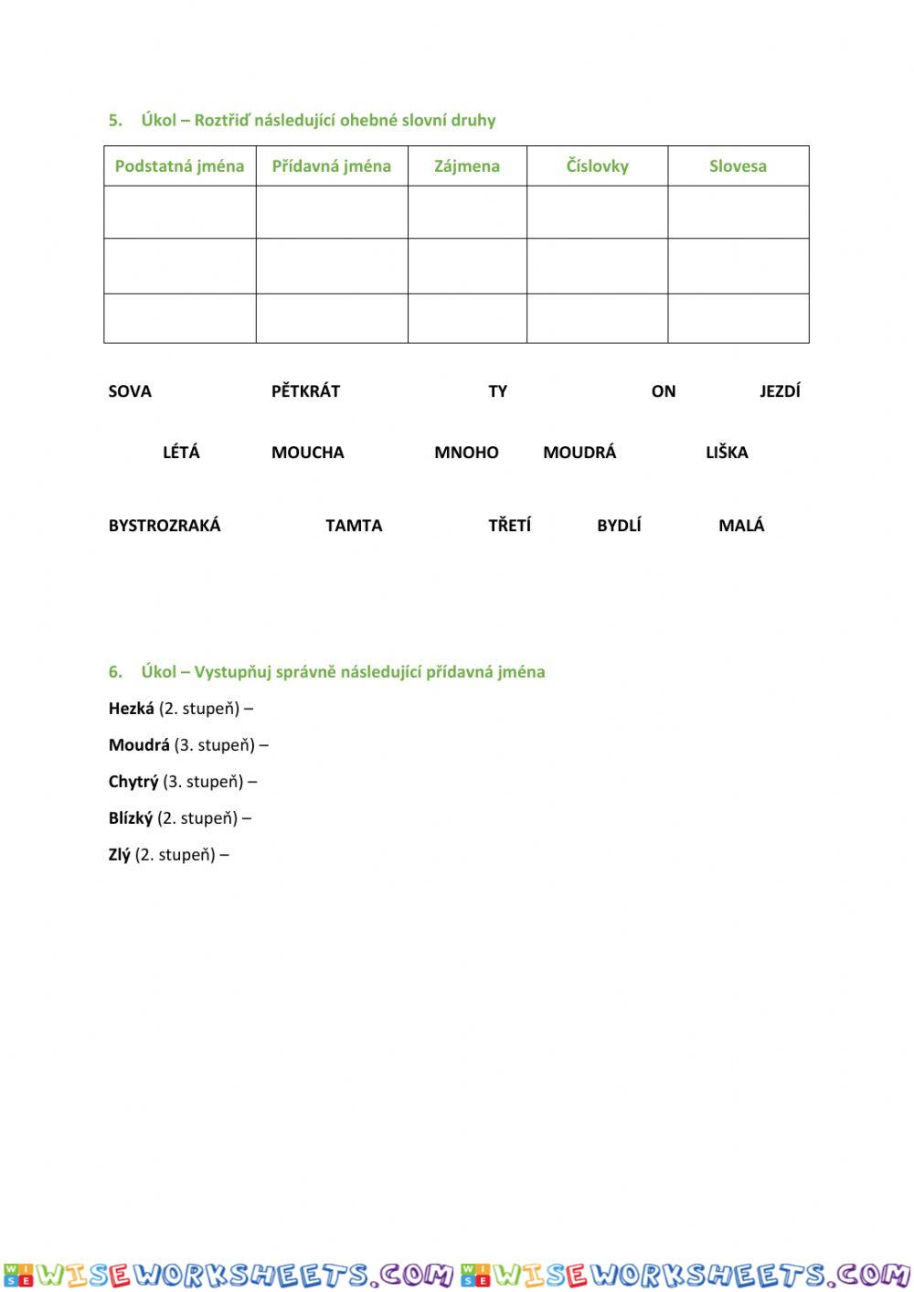 worksheet