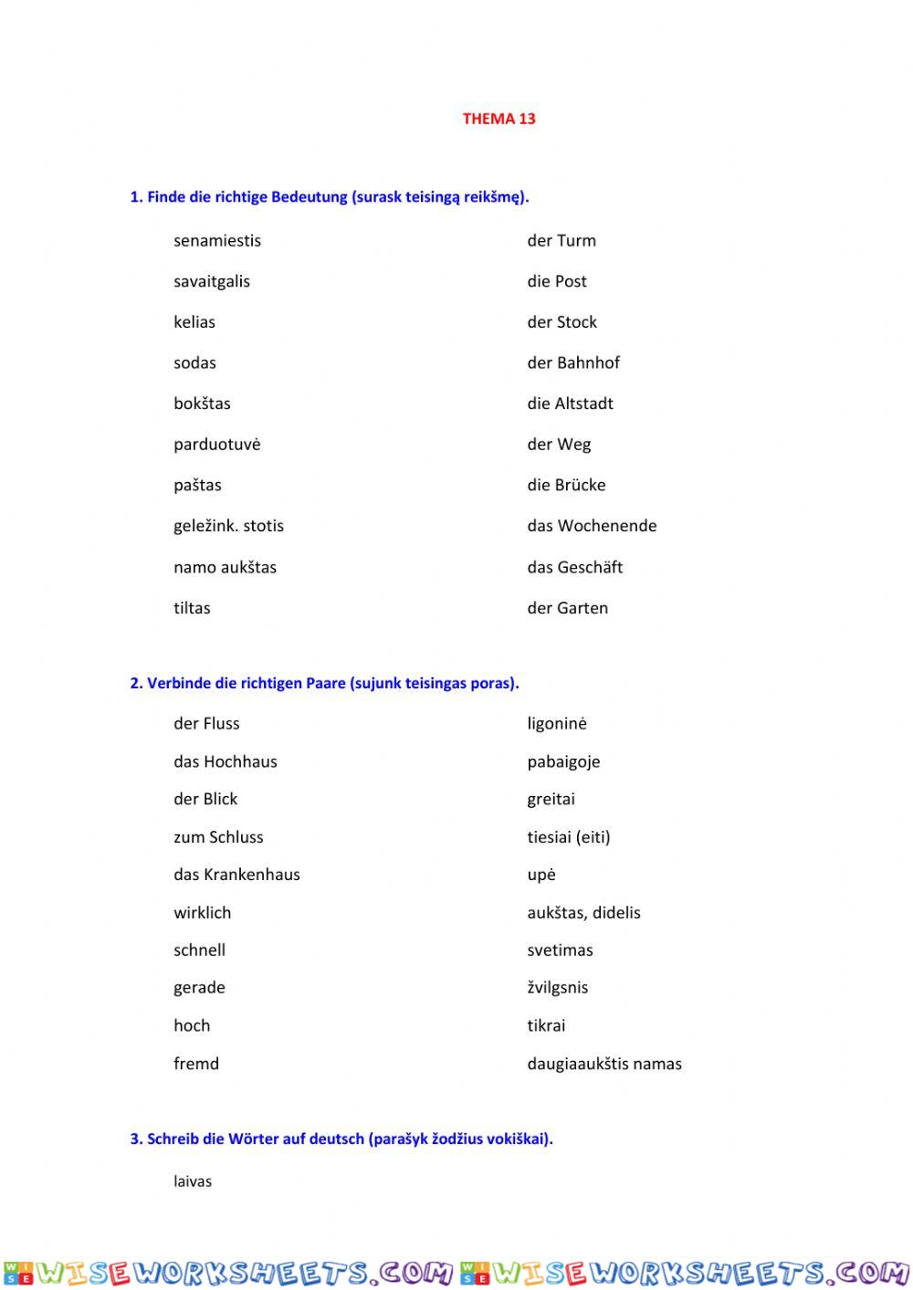 worksheet