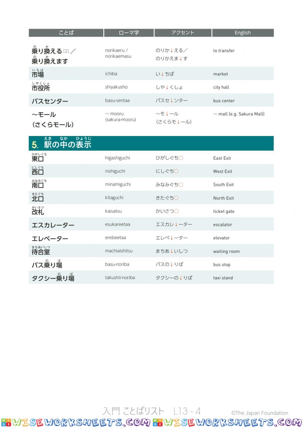 worksheet