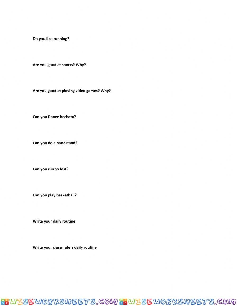 worksheet