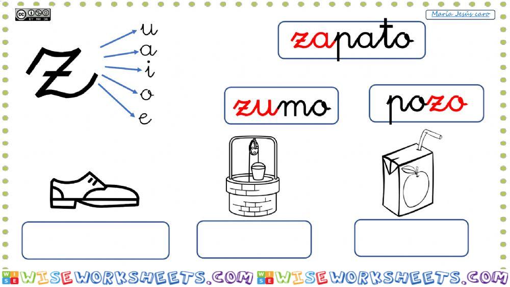 Consonante z juego 3