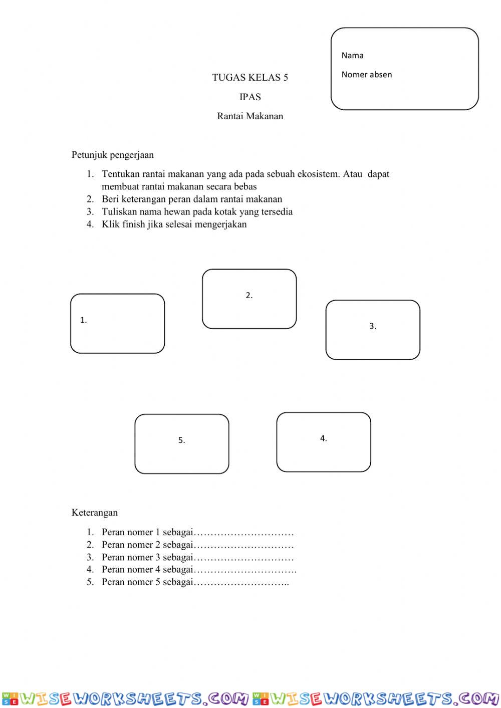 worksheet