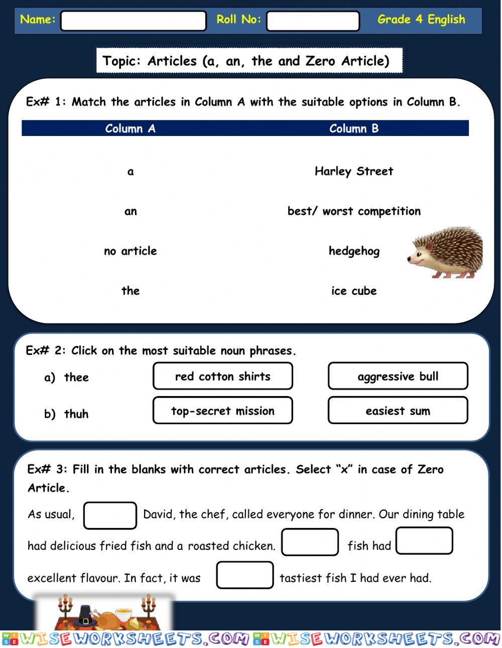 worksheet