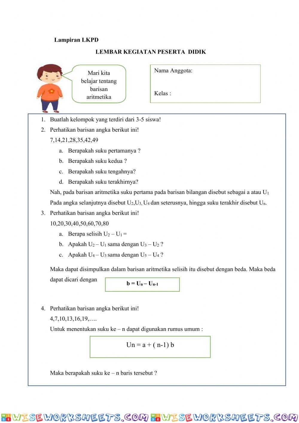 worksheet