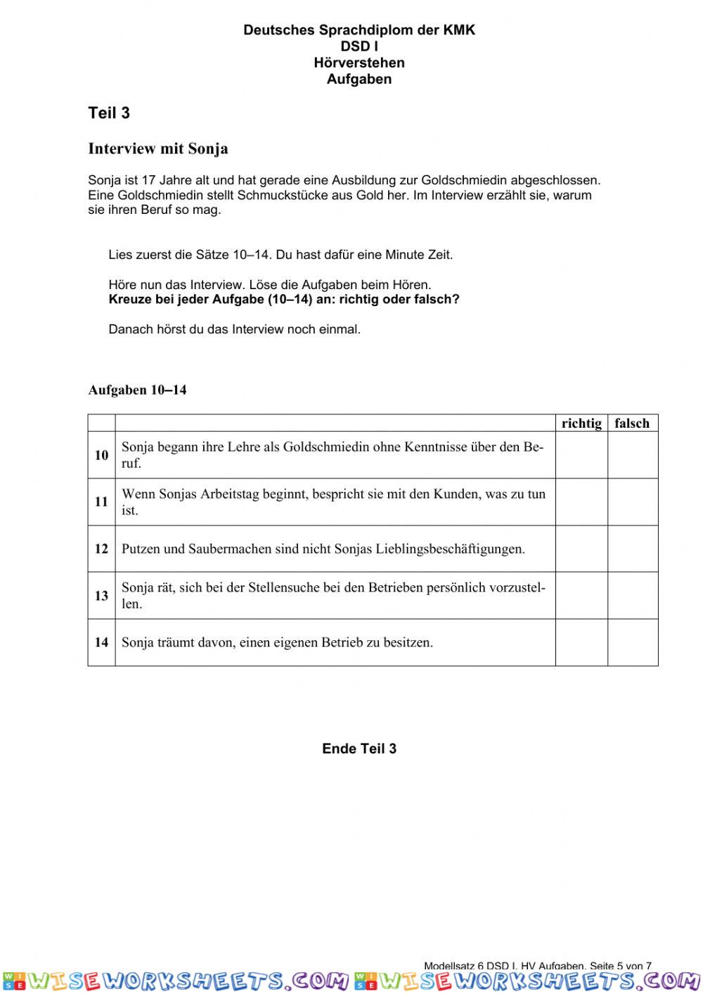 worksheet