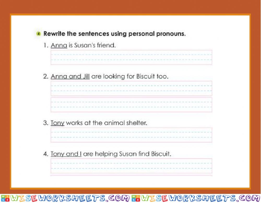 Personal pronouns