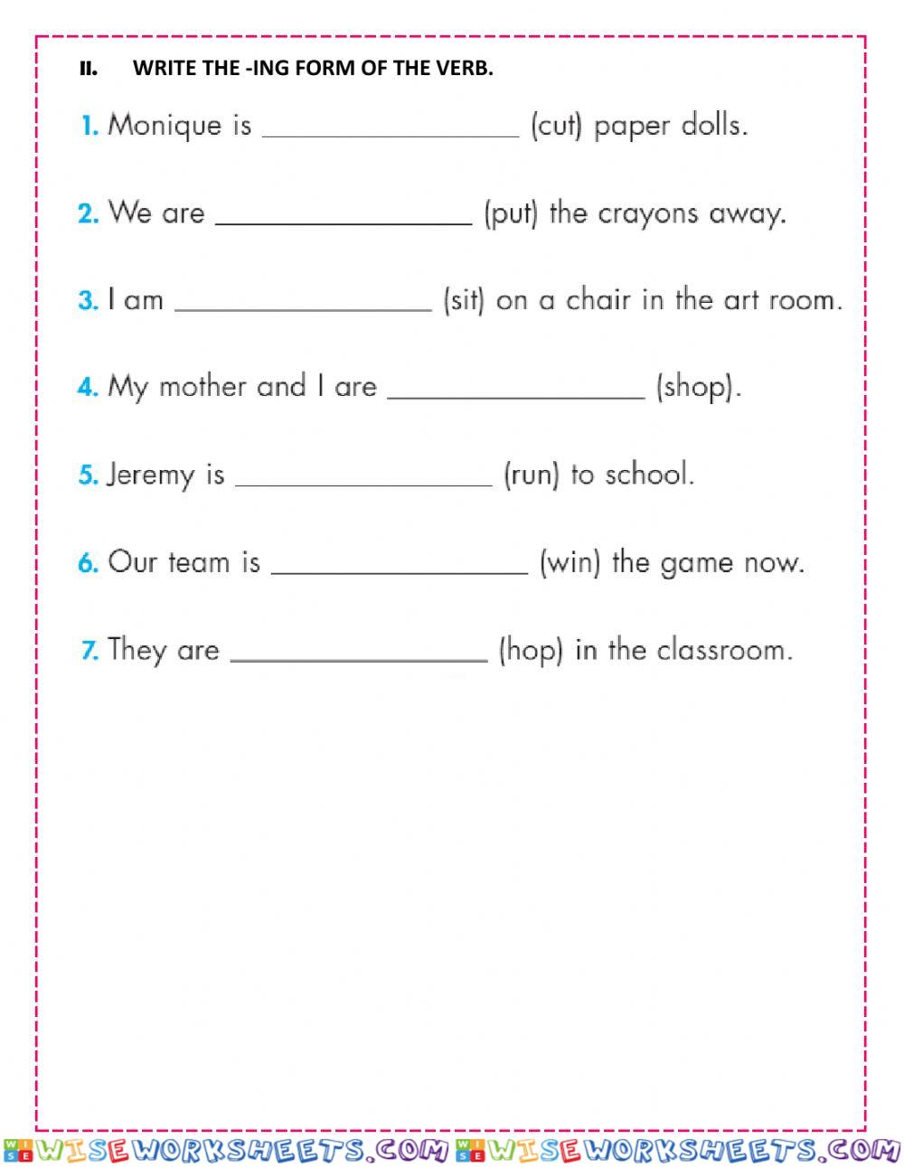 worksheet