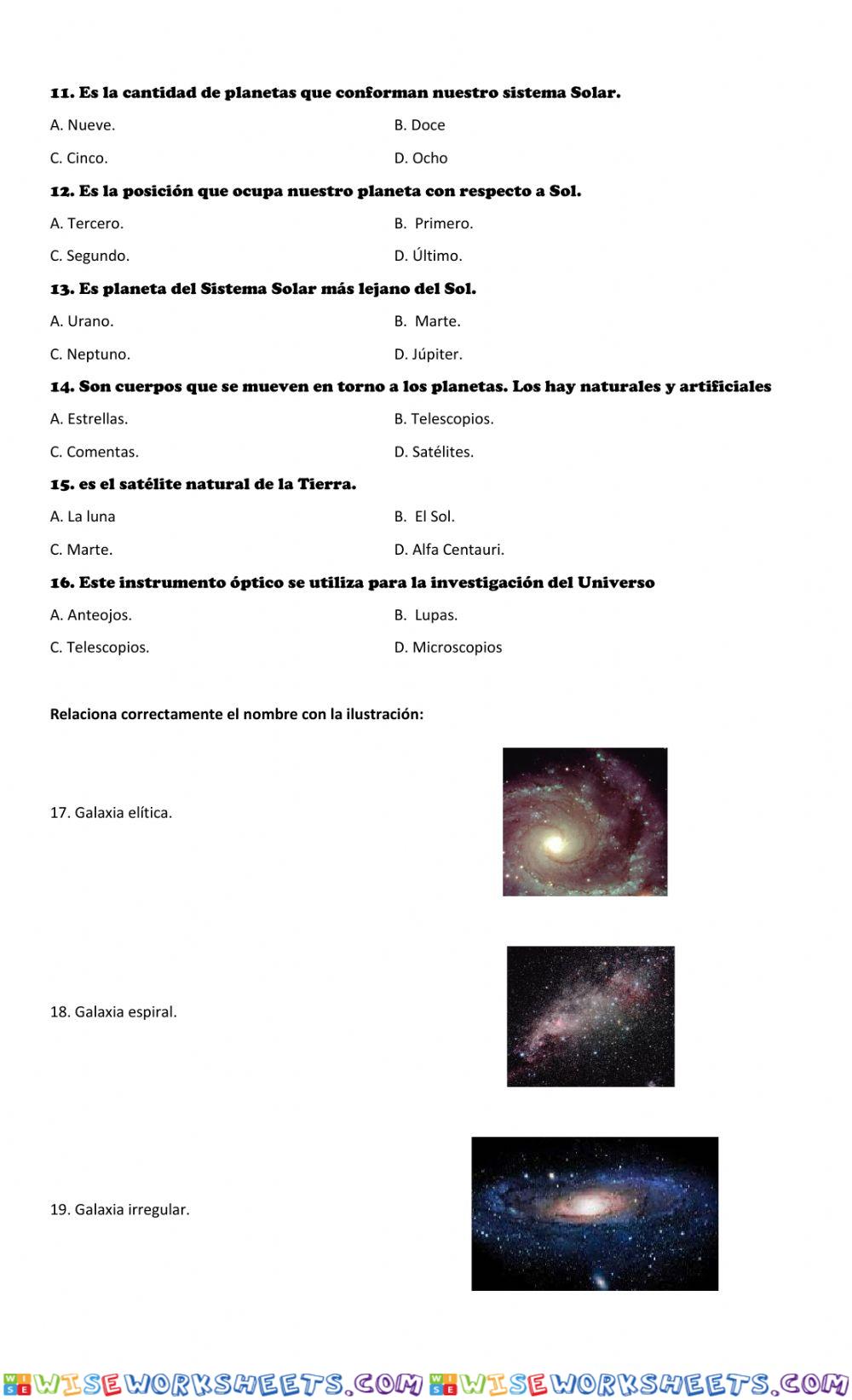 worksheet