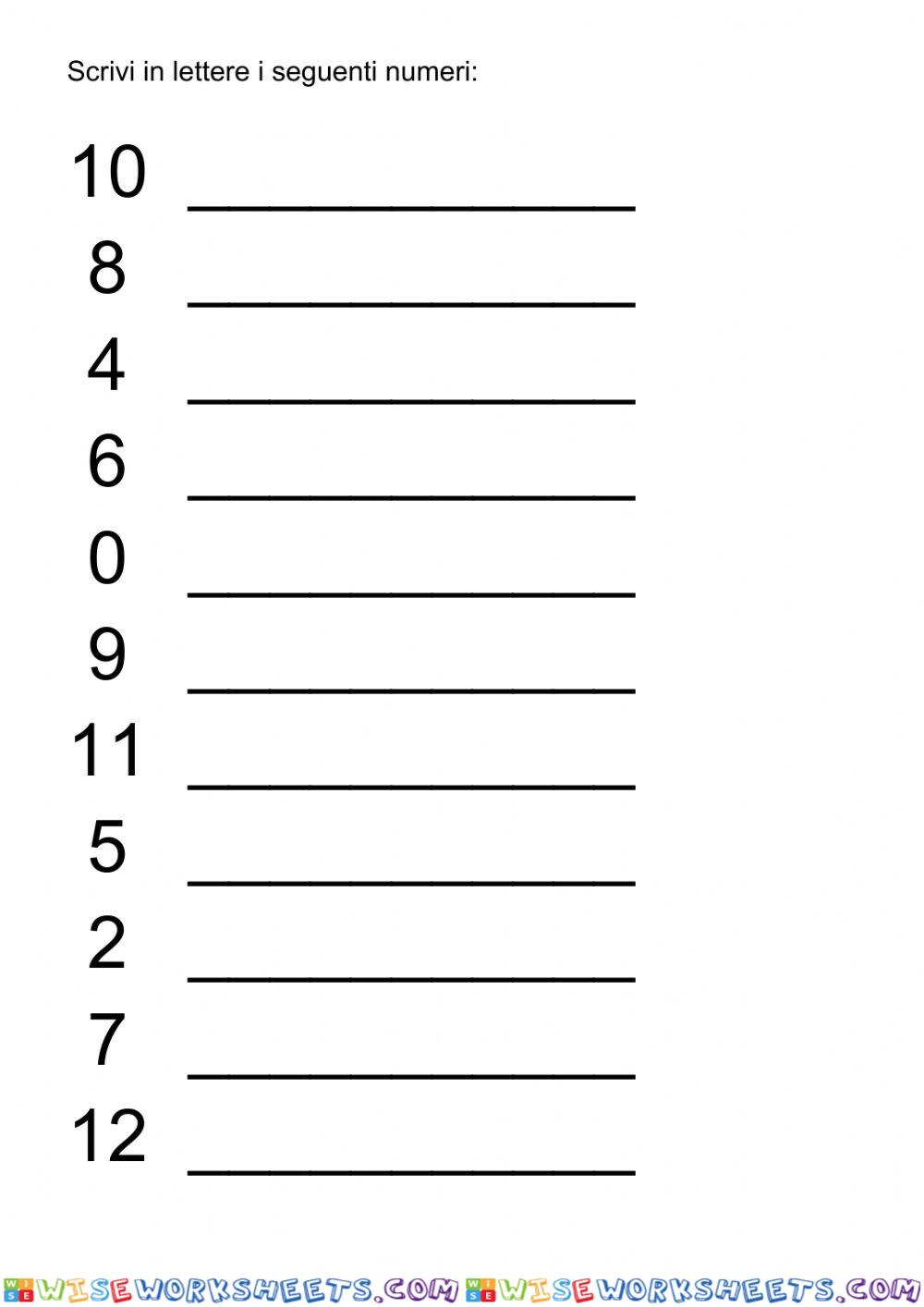 worksheet