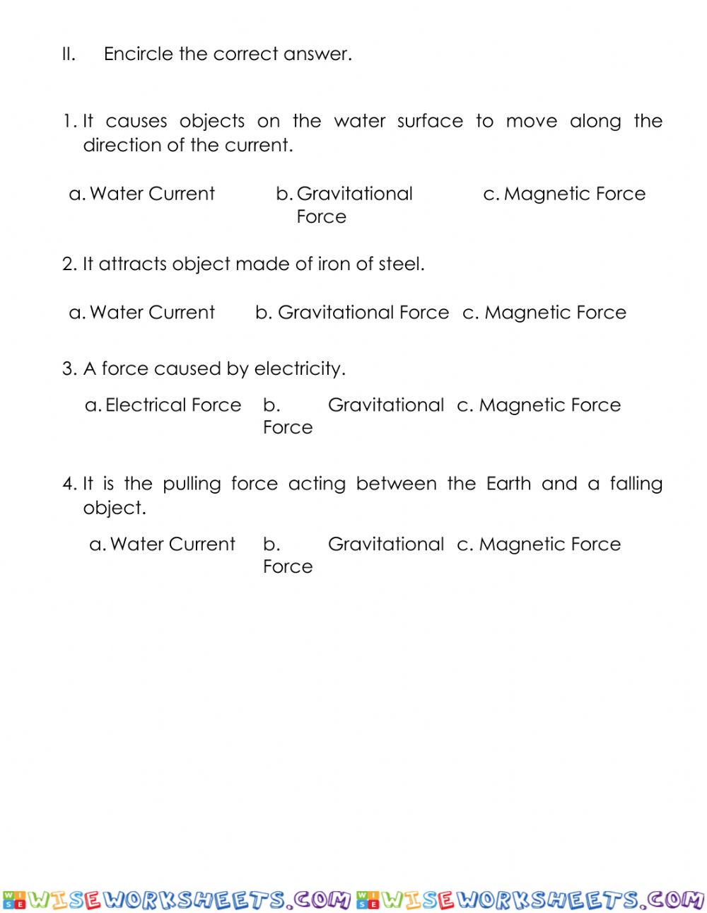 worksheet