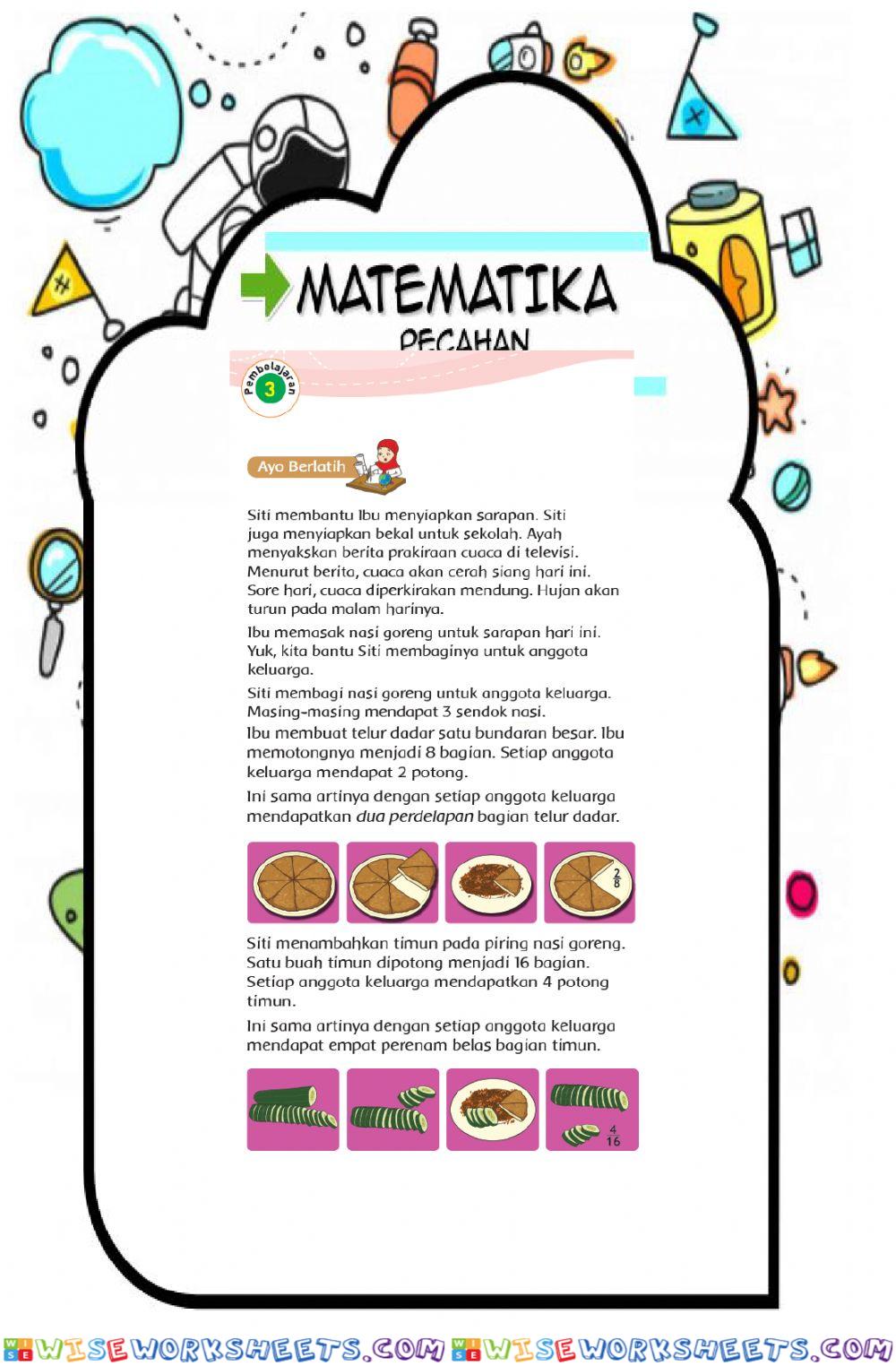 LKPD kelas 3Tema 5 Sub Tema 1 matematika